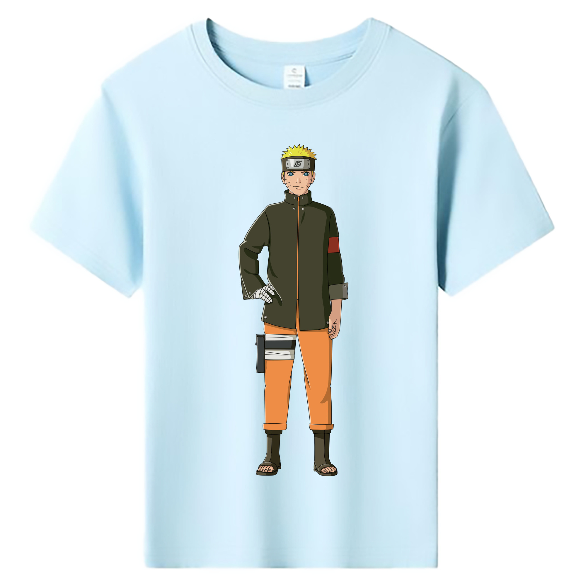 （画像用） NARUTO -ナルト- うずまき ナルト Uzumaki Naruto 綿100％キッズTシャツ（フロントプリント）
